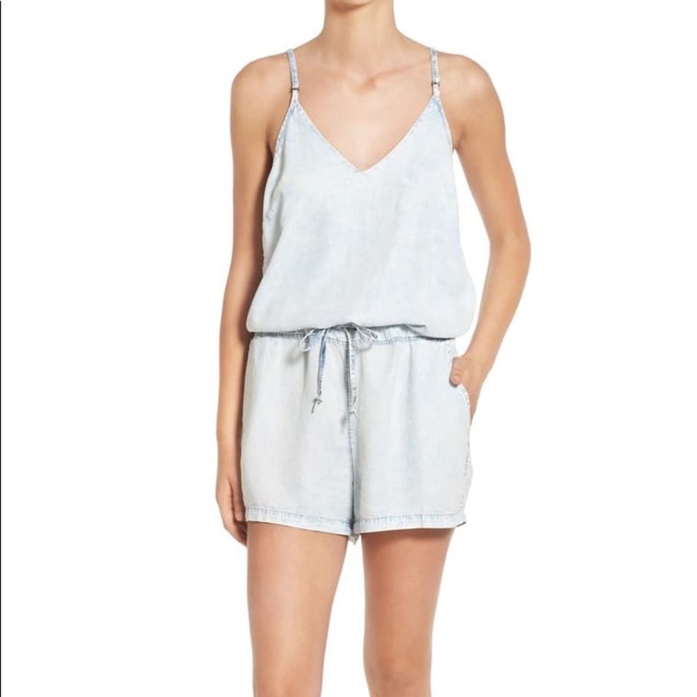 BLANK NYC Chambray Romper